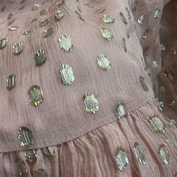 Zimmermann Metallic Dot Ruffle Dress - Picture 5 of 13